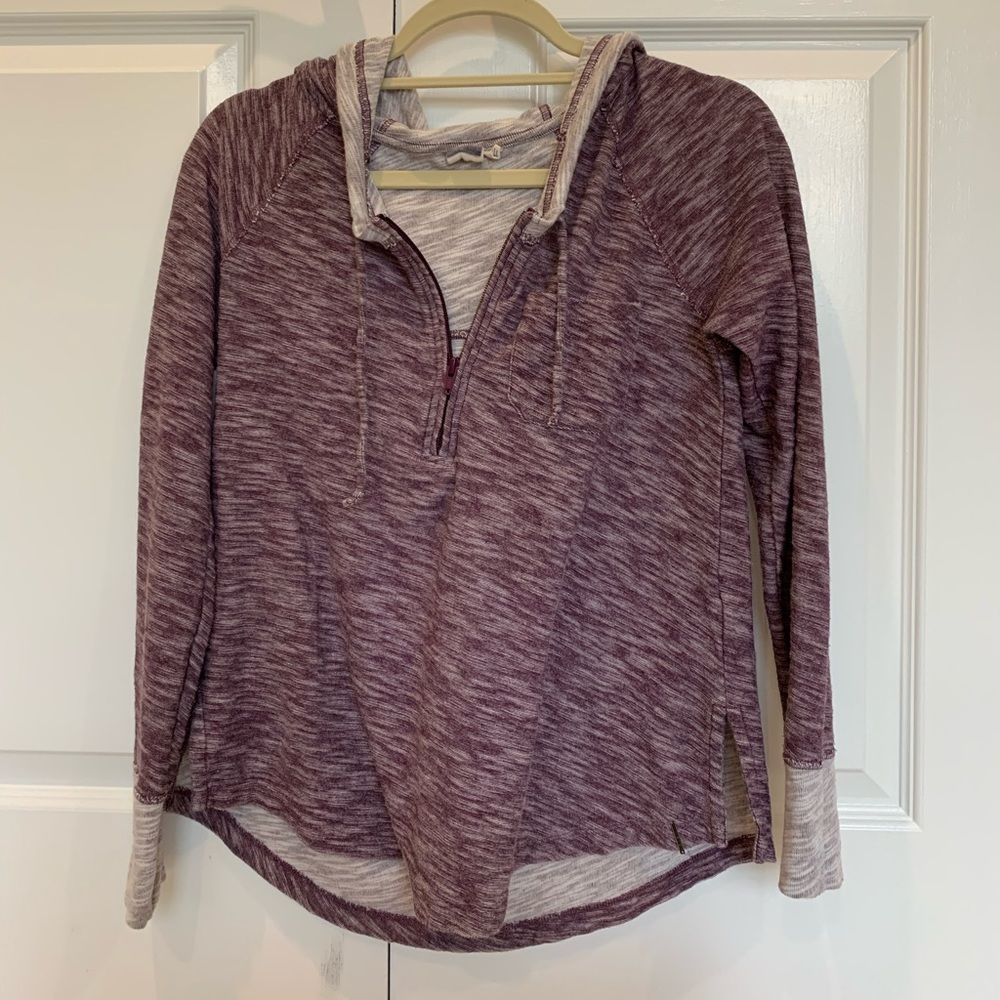 Roxy purple quarter zip hoodie